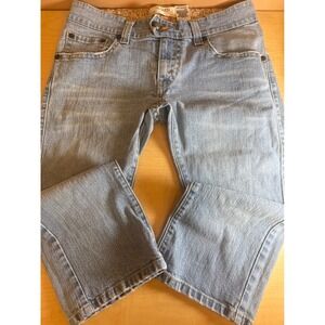 Levis 504 Slouch Jeans Womens 11 Light Wash Low Rise Flap Pocket Denim Pants